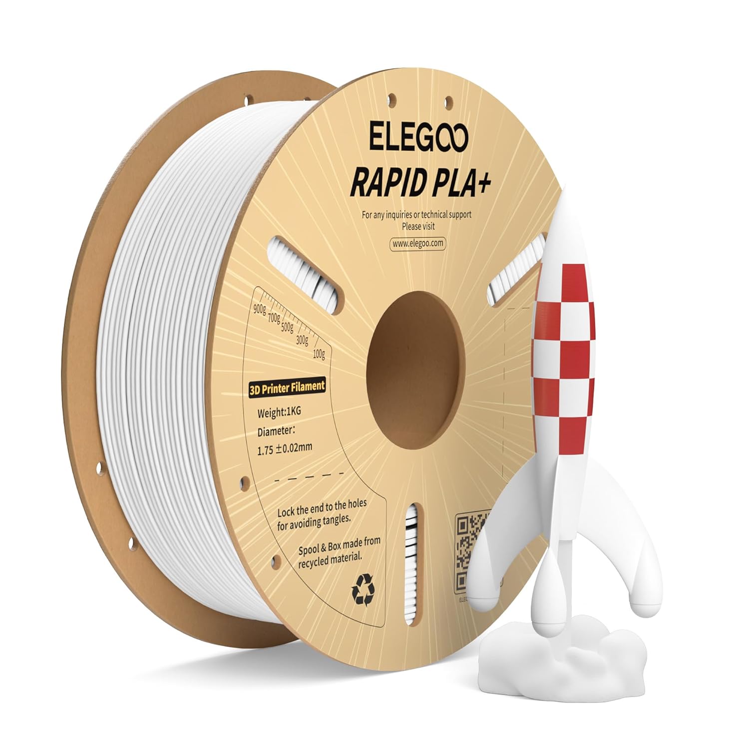 PLA+ ELEGO Rapid - BLANCO