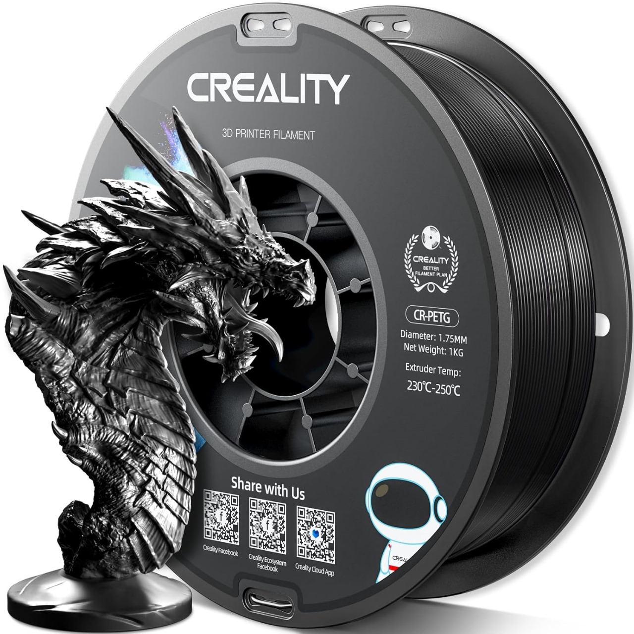 PETG CREALITY - NEGRO