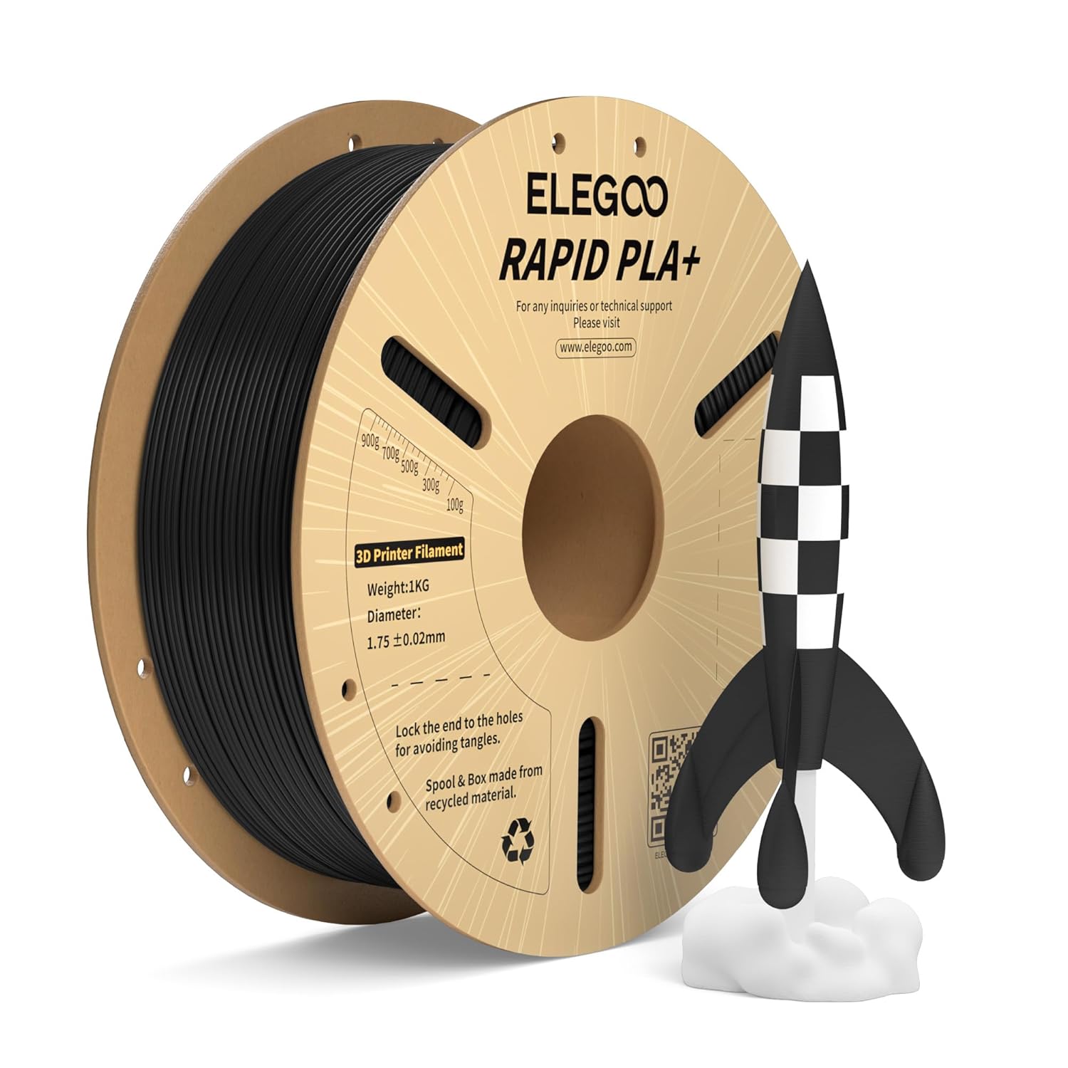 PLA+ ELEGO Rapid - NEGRO