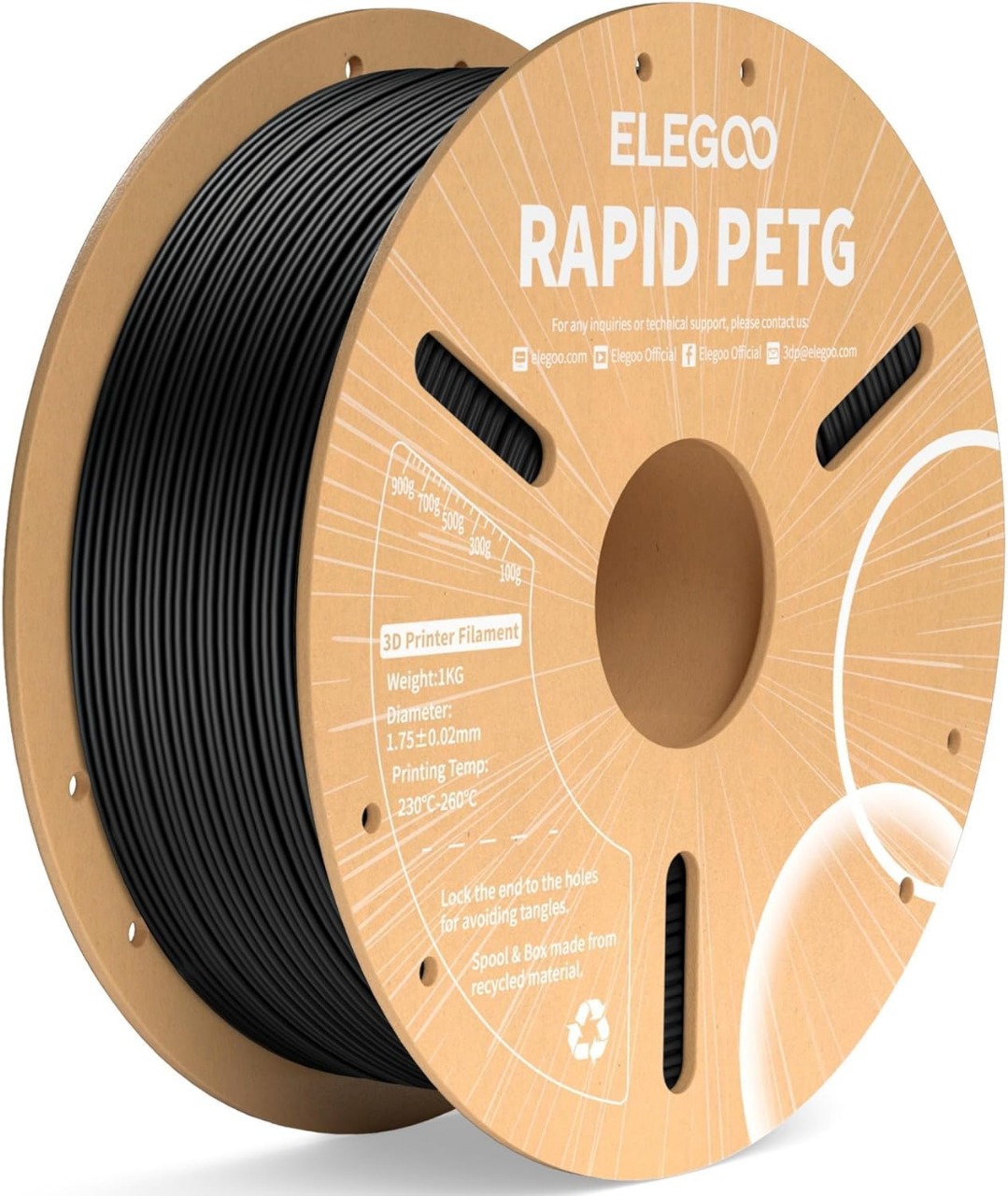 PETG ELEGOO Rapid - NEGRO